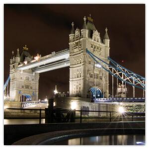 Nočný Tower Bridge - obraz (Obraz 30x30cm)