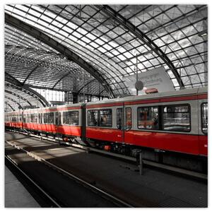 Obraz vlakovej stanice (Obraz 30x30cm)
