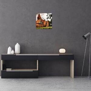 Tehlový dom - obraz (Obraz 30x30cm)