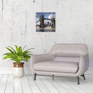 Tower Bridge - moderné obrazy (Obraz 30x30cm)