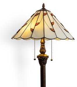 Brilagi - Tiffany vitrážová stojacia lampa FOLIA 2xE27/60W/230V