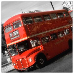 Anglický autobus Double-decker - obraz (Obraz 30x30cm)