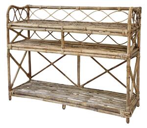 Ratanový regál / komoda s policami Service table - 118*40*92cm - Chic Antique