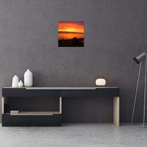 Západ slnka na mori - obraz (Obraz 30x30cm)