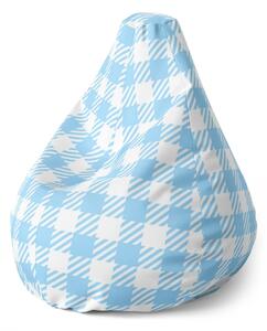 Sablio Sedací vak Pear Štvorcový vzor - 70 x 95 x 15 cm