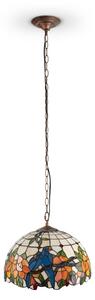 Brilagi - Tiffany vitrážový luster na reťazi JUNGLE 1xE27/60W/230V priemer 40 cm