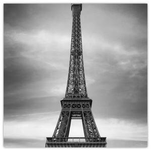 Trabant u Eiffelovej veže - obraz na stenu (Obraz 30x30cm)