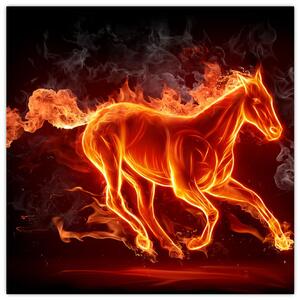 Obraz horiace kôň (Obraz 30x30cm)