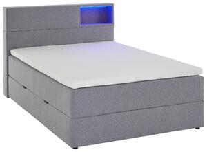 BOXSPRINGOVÁ POSTEĽ, 120/200 cm, svetlosivá Xora - Online Only spálne, Online Only
