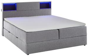 BOXSPRINGOVÁ POSTEĽ, 180/200 cm, svetlosivá Xora - Online Only spálne, Online Only