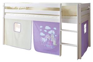 VYVÝŠENÁ POSTEĽ, 90/200 cm biela, orgovánová MID.YOU - Detské izby, Online Only