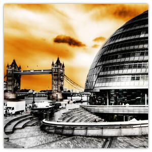 Abstraktný Londýn - moderný obraz (Obraz 30x30cm)