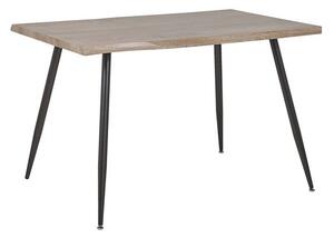 Jedálenský stôl LORDAO (prírodná + čierna) (pre 4 osoby). Akcia -12%. Vlastná spoľahlivá doprava až k Vám domov. 1026744