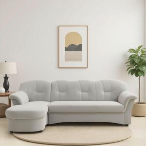 ROHOVÁ SEDAČKA, textil, strieborná MID.YOU - Sedačky, Online Only