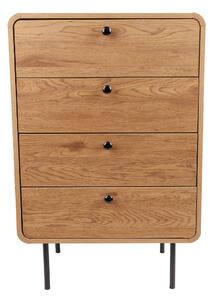 Vysoká komoda so 4 zásuvkami Siena (4401), divoký dub, 60 cm