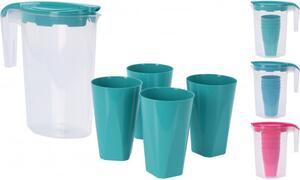 ADH Džbán + 4x pohár plast 1,75l/0,35l
