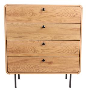 Komoda so 4 zásuvkami Siena (4401-1), divoký dub, 80 cm