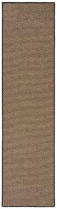 Flair Rugs, Behoň Geometric Jute Black, 60x230, béžová, chodba / predsieň
