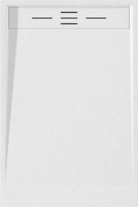 Mexen Amon, SMC obdĺžniková sprchová vanička 90 x 80 cm, biela, 4F108090