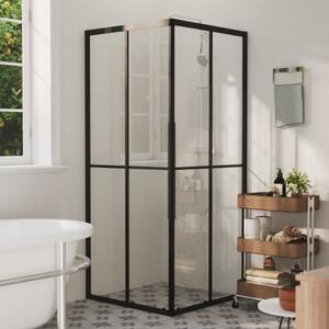 Sprchová zástena BestBerg 150774 / 80 × 80 × 180 cm / čierna/transparentná
