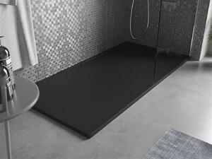 Mexen Amon, SMC obdĺžniková sprchová vanička 140 x 70 cm, čierna, 4F707014