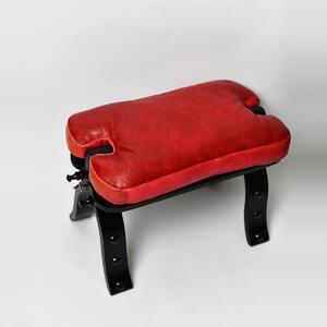 Kožená stolička Hani Berber červená