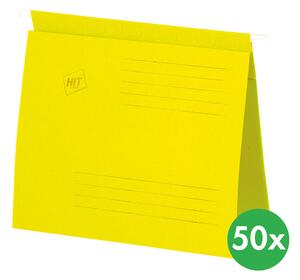 Závesné dosky s rýchloviazačom A4, žlté, 50 ks