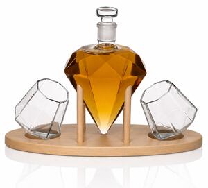 Darčeková sada na Whiskey poháre, decanter 850ML Diamond