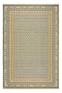 Zelený koberec s prímesou juty 200x290 cm Mara Jute Border – Flair Rugs