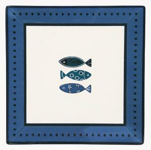 Štvorcové plytké taniere Ocean, 6 ks