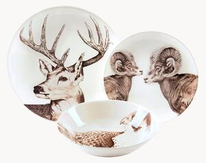 Súprava riadu Faune & Flore, 3 ks