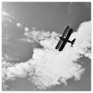 Obraz letiaceho lietadla (Obraz 30x30cm)