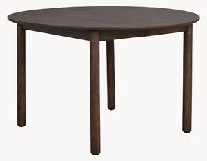 Rozkladací okrúhly jedálenský stôl z dubového dreva Derrymore, Ø 120 cm