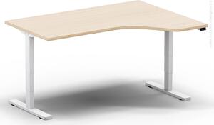 Elektricky výškovo nastaviteľný stôl - Dĺžka: 160 cm, Hĺbka: 120 cm - LEGEND 16120 L/P (LEGEND 16120 Ľ/P - stôl)