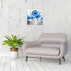 Modré vlčie maky, obraz (Obraz 30x30cm)