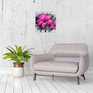 Obraz ružové kvety (Obraz 30x30cm)