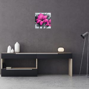 Obraz ružové kvety (Obraz 30x30cm)