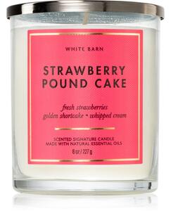 Bath & Body Works Strawberry Pound Cake vonná sviečka 227 g