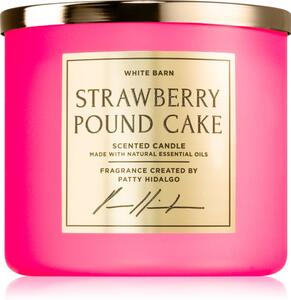 Bath & Body Works Strawberry Pound Cake vonná sviečka 411 g