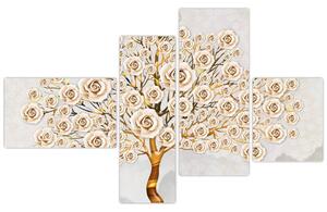 Zlatý strom - moderný obraz (Obraz 110x70cm)