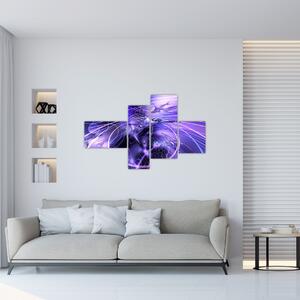 Modrý abstraktný obraz (Obraz 110x70cm)