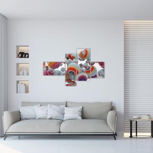 Abstraktný obraz farebných gulí (Obraz 110x70cm)