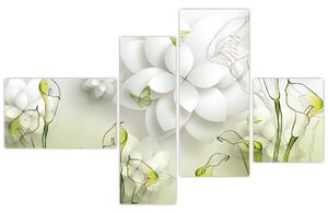 Moderný obraz - kvety (Obraz 110x70cm)