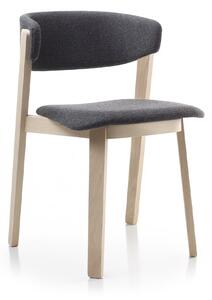 Fornasarig - Drevená stolička Wolfgang - čalúnené sedadlo a operadlo