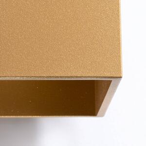 Nástenné svietidlo Quad, 1x zlaté kovové tienidlo