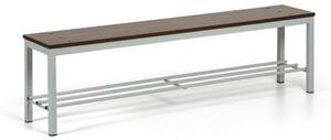 Šatníková lavica s botníkom, sedák - lamino, dĺžka 1500 mm, orech