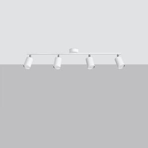 Bodové svietidlo Lemmi, 4x biele kovové tienidlo, (možnosť polohovania)