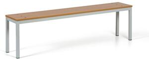 Šatníková lavica, sedák - lamino, dĺžka 1500 mm, grafit