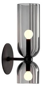 Toolight - Nástenná lampa Palla - čierna - APP1208-2W