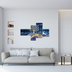 Moderný abstraktný obraz (Obraz 110x70cm)